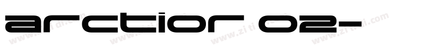 arctior 02字体转换
